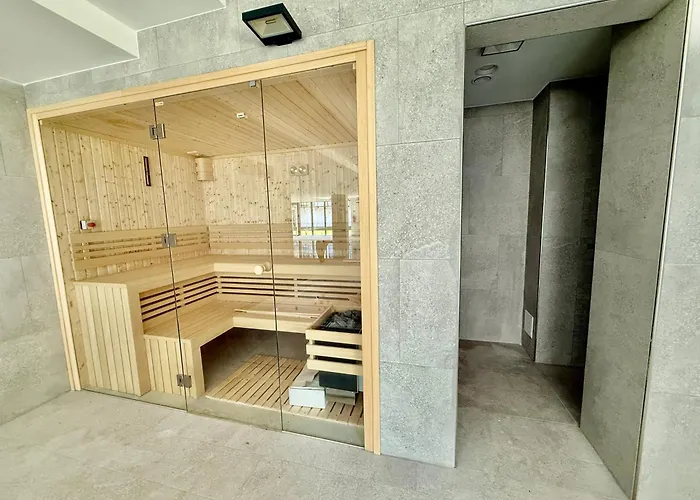 D209 Classik Z 2 Sypialniami, Basenem, Sauna, Jacuzzi, Przy Samej Plazy - 5d Διαμέρισμα